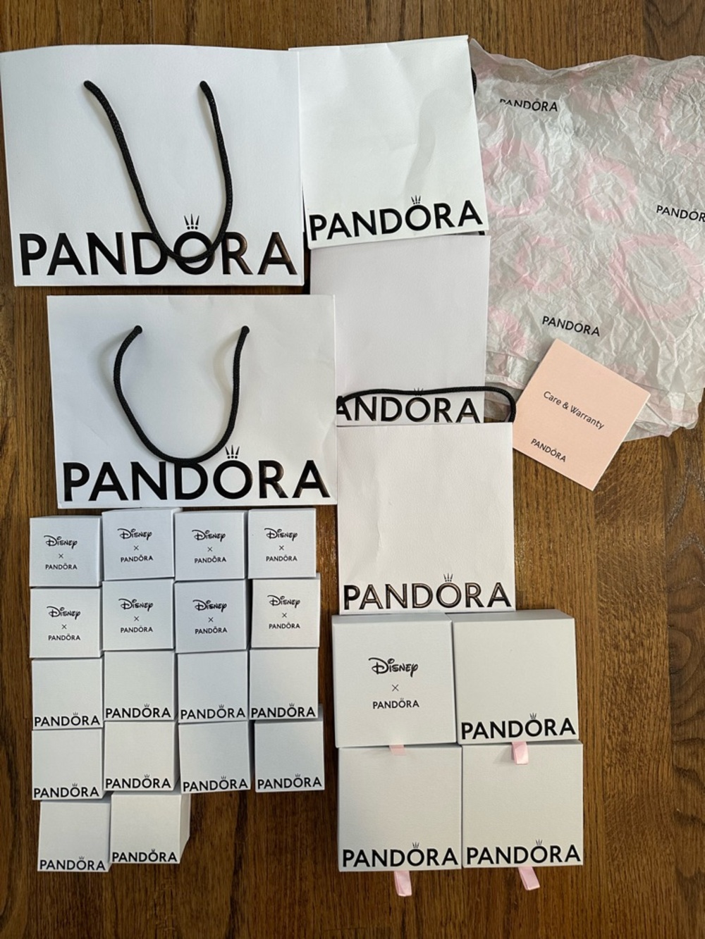 Pandora Jewelry Disney Boxes Packaging Lot Collection